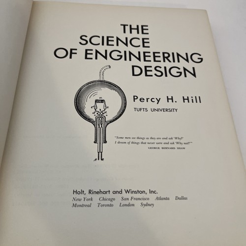 The Science of Engineering Design Hardcover Percy H. Hill 1970 Tufts University - Picture 5 of 10