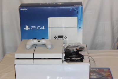 Sony PS4 Playstation 4 Slim 500GB Glacier White Weiß OVP+Original Controller OVP