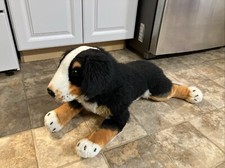 Bernese Mountain Puppy Dog Plush 30 Large Stuffed Realistic Toy