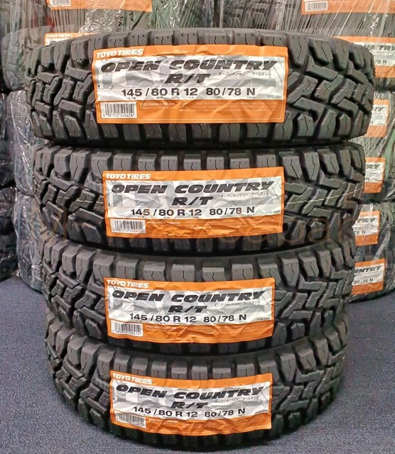 4x Toyo Open Country RT 145/80R12 Tires Snow Mud Suv Tire for Off Road 145 80 12 - Image 2 of 4