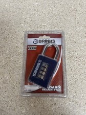 New Brinks Resettable 4 Dial Combination Lock Blue 165-50054 Sealed
