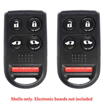 2 Compatible with Honda Odyssey 05 06 07 2008 2009 Car Remote Key Fob Shell Pad