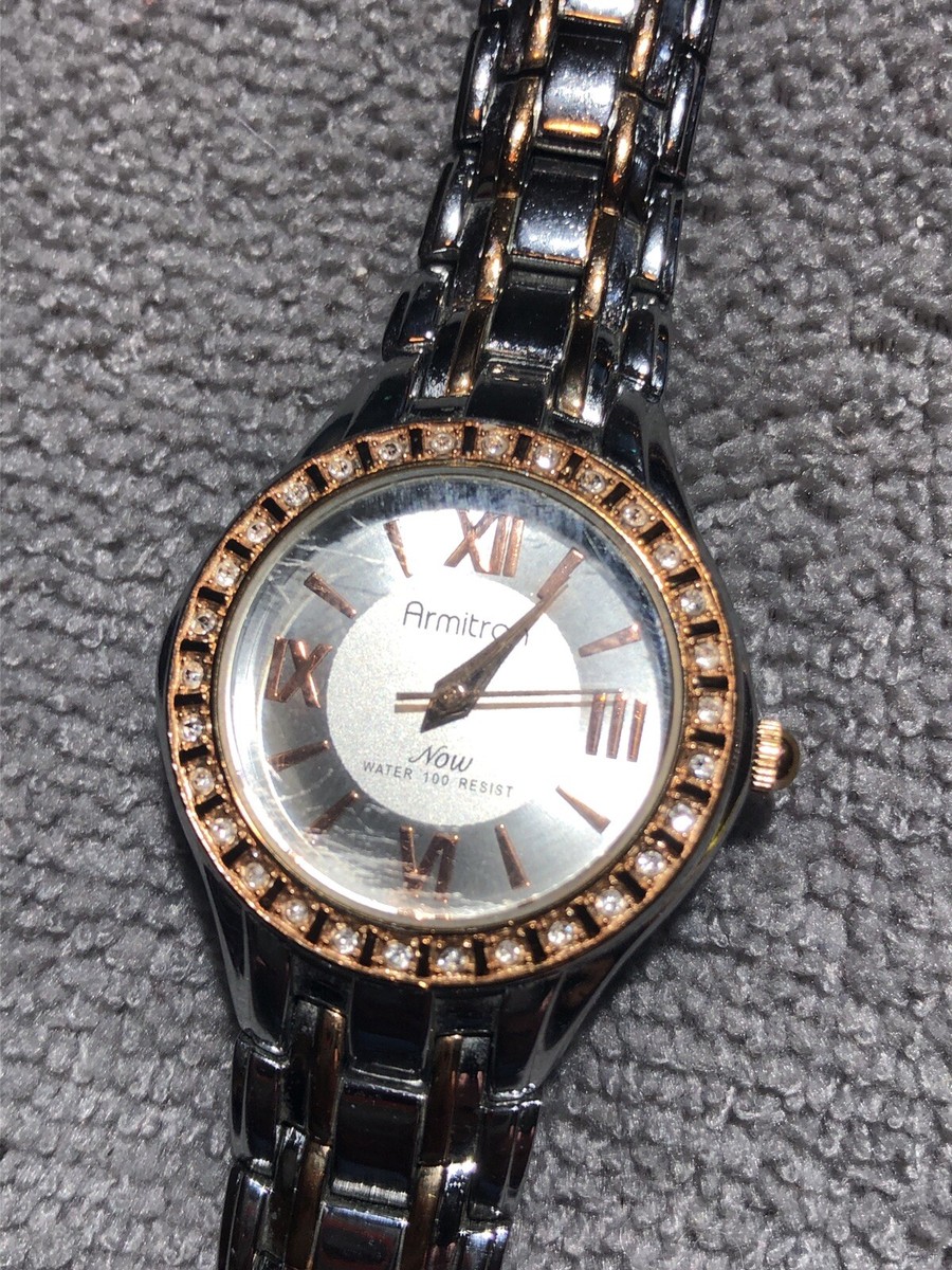 Armitron Now Silver Rose Gold Bracelet Band Watch New  display picture 1