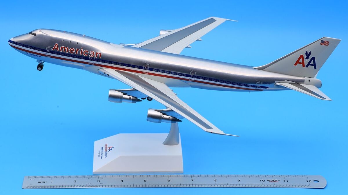JC Wings 1:200 American Airlines Boeing B747-100 Diecast JC Wings 1:200 American Airlines Boeing B747-100 Diecast