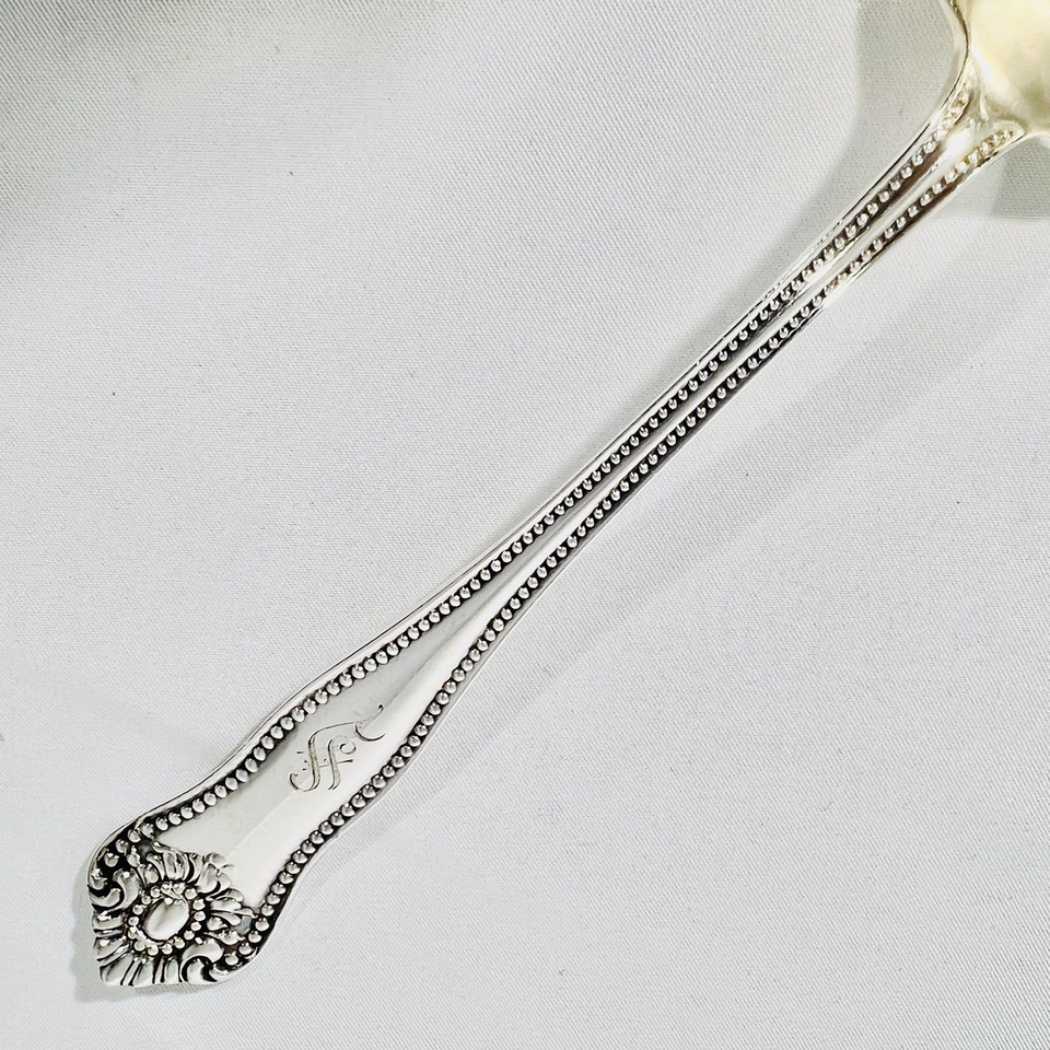 LEXINGTON Serving Spoon J. B. & S. M. KNOWLES Silver & Gold Wash 7 3/4