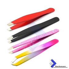 New Best Range Of Woman Beauty Eyebrow Hair Removing Tweezers Eyelash Slanted 