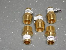 (5) Anderson Metals Brass 3/4" Hose Barb x 3/4" Male NPT Air Oil Water Gas Fuel