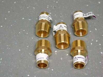 ANDERSON METALS CORP (5) Anderson Metals Brass 3/4" Hose Barb x 3/4" Male NPT Air Oil Water Gas Fuel