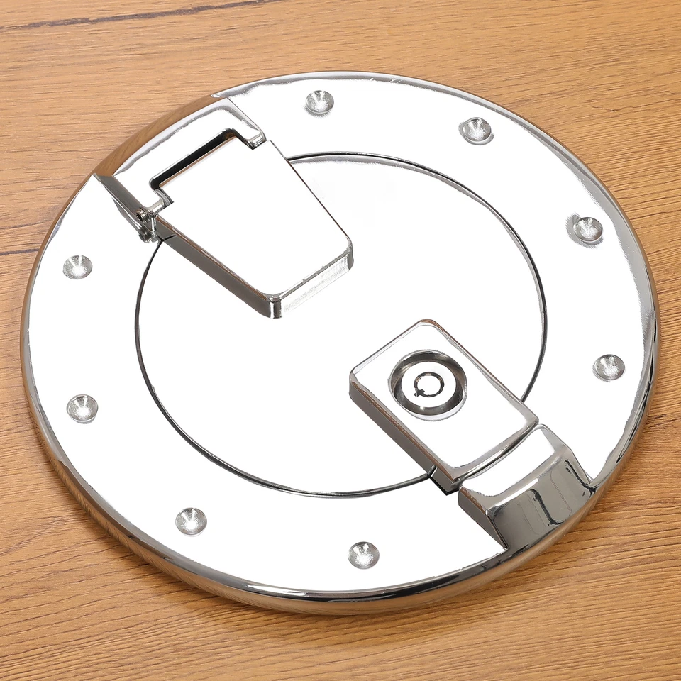 Tampa de tanque de gasolina porta de combustível cromada alumínio para Hummer H2 e H2 SUT 03-09 - Imagem 4 de 4