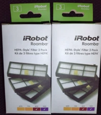 2x iRobot Roomba 800 900 Series High Efficiency Filter 3-Pack  6 Total NEW