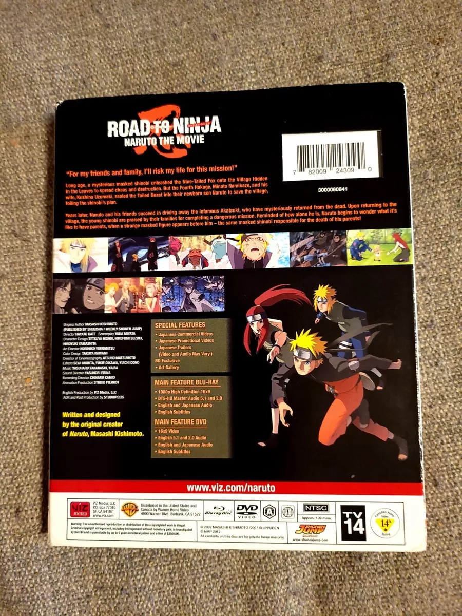 Road to Ninja: Naruto the Movie (Blu-ray & Dvd) 782009243090