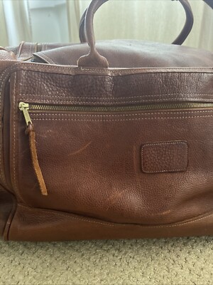 ORVIS　ボストンバッグ　ビンテージ Vintage Orvis All Bullhide Leather XL Duffle Bag Multiple Pockets