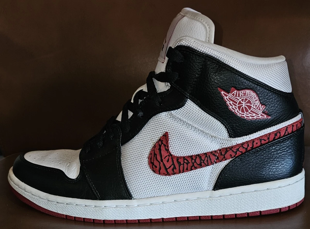 Air jordan 1 white varsity deals red black
