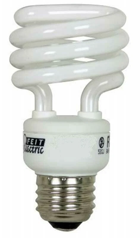 (2 PACK) Feit Mini T2 ECOBulb 23W / 100W 120V A19 White CFL E26 BPESL23T2/2 - Image 2 of 3