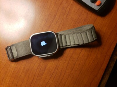 Apple Watch Ultra 2 49mm Titanium Case with Alpine Loop - Indigo, Large (GPS...