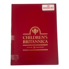 Vintage 4th edition Childrens Britannica encyclopaedia red book. Ex-Lib Vol 14