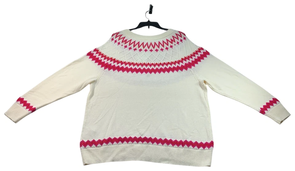 Suéter Style & Co Mujer Talla Grande 2X Rosa Marfil Manga Larga Nuevo Foto 2 de 4