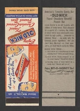 BIT-O-HONEY / OLD NICK CANDY BARS { 2-SIDED } MATCHBOOK COVER