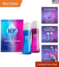 Yours  Mine Personal Lubricant for Couples, Sensorial Couples Lube, 2 x 1.69...