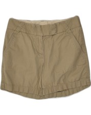 J. CREW Womens Classic Fit Chino Shorts US 0 XS W28 Beige Cotton AK04