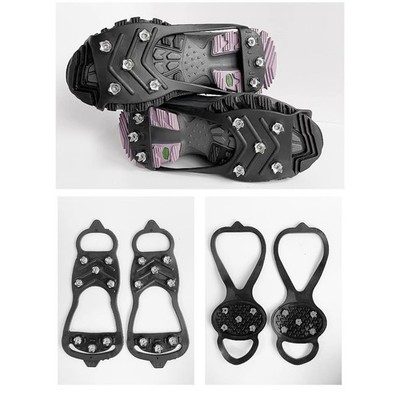 For Snow Shoe Spikes Antislip Crampon Ice Claw Covers for Outdoor Footwear