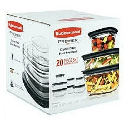 Rubbermaid Premier ラバーメイド　プレミアム　セット　タッパー Rubbermaid Premier Easy Find Lids Food Storage Containers 20-Piece