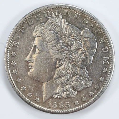 1885-S Morgan Silver Dollar XF/AU Cleaned $1