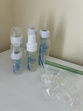 Dr. Brown  s Anti-Colic BPA-Free Baby Bottle Set Clear/White Silicone Nipple