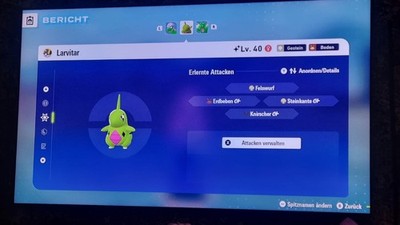 Nintendo Switch 2 Pokemon Z-A Shiny Larvitar (kein illegaler Editor)