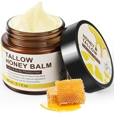 Beef Tallow for Skin 100 Organic Grass Fed Natural 2.1 Fl Oz Pack of 1