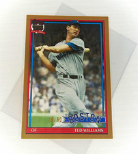 Ted Williams 2026 Topps #91B2-46 1991 35th Anniversary Gold /50 Red Sox 
