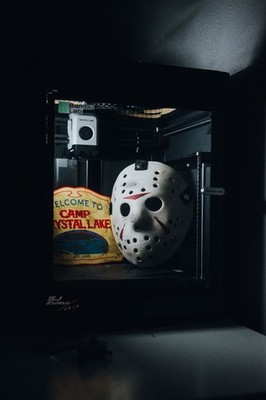 Freitag 13. Teil 3 genaue Jason Vorhees Maske 3D Druck mit Schild - verwittert - bemalt