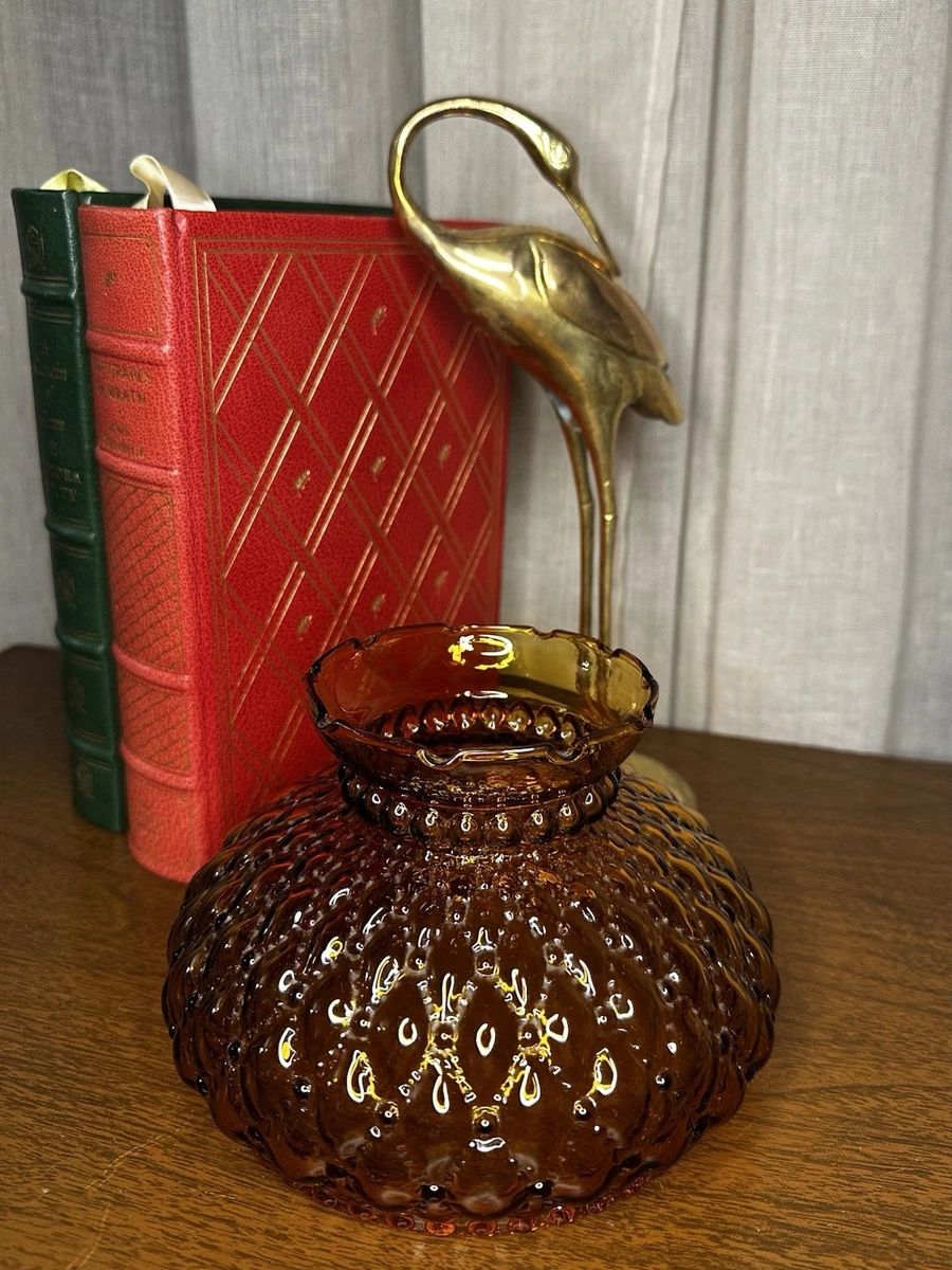 Amber Glass Lamp In Collectible Lamp Shades for sale | eBay