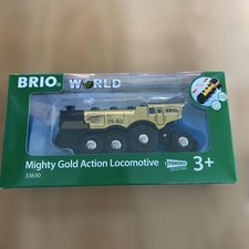 BRIO Mighty Gold Action Locomotive 33630 Japanese Antique Toy