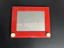 etch a sketch vintage 505 Pre1980 EARLY MODEL No Frame Around Ohio Art 5x7 Scree