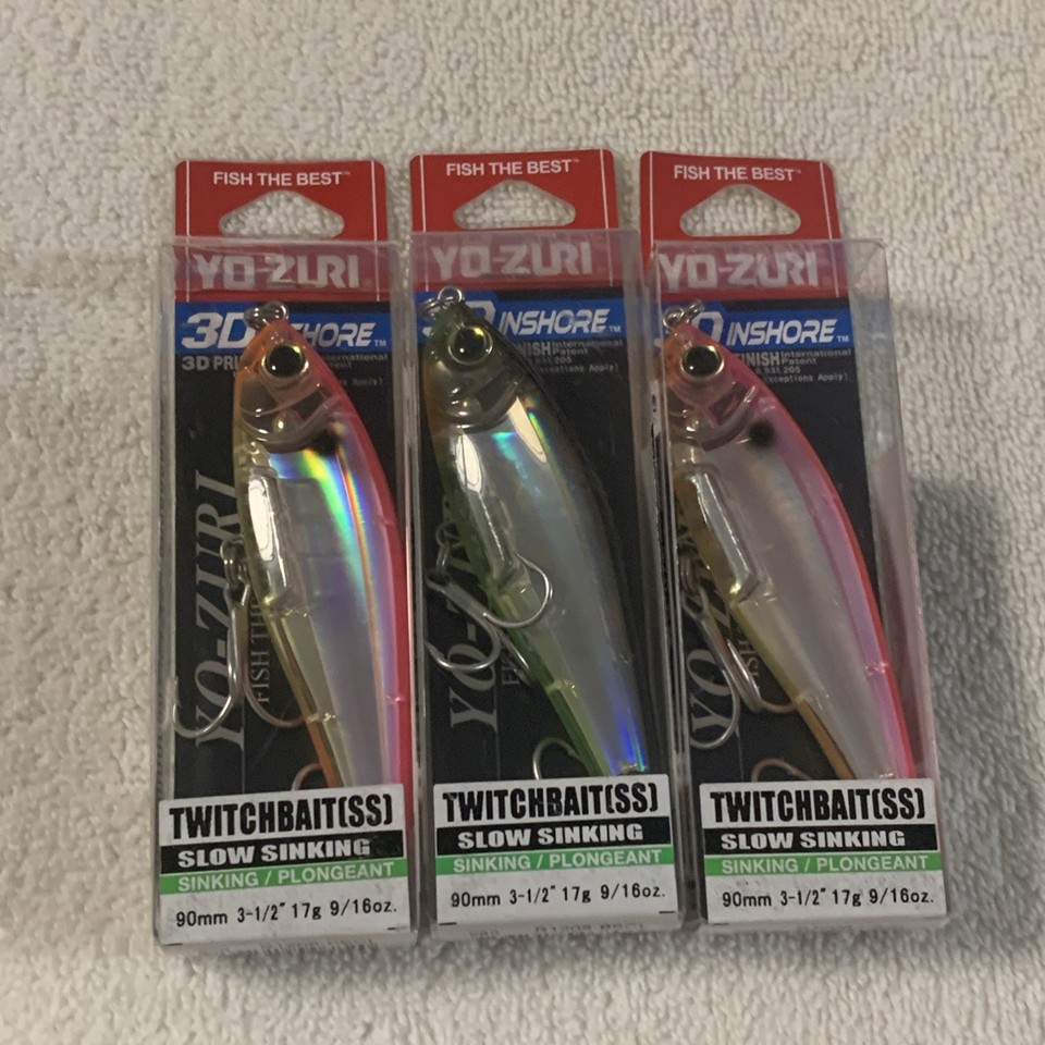 Eska 3D Inshore Twitchbait 90mm 3,5″ – Esca Artificiale Affondante, Colore Viola, Peso 1,5g - 3