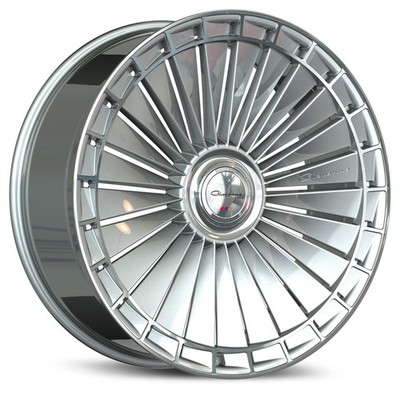 24'' Giovanna Kapletta Silver Machine with Tires fit Bentley Bentayga Rims New