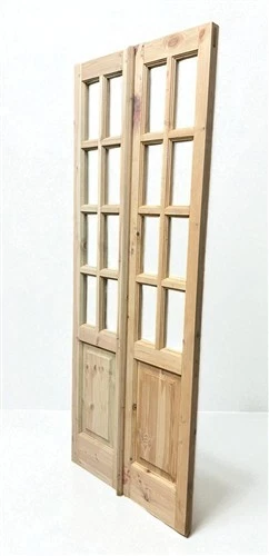 Puerta Doble Francesa (30,5x80,5) 8 Paneles Puerta Vidrio Estilo Europeo EM40-A Foto 2 de 4