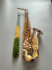 2025 New Eb Alto Saxophone Brass Nickel Plated Body Gold Lacquer Key E-flat Sax