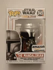Funko Star Wars The Mandalorian #345 (Chrome) Amazon Exclusive W/ Pop Protector