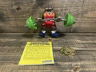 VTG 1992 Playmates TMNT Turtle Games Powerliftin Don Donatello Figure Complete