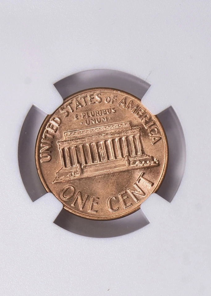 1971 D 1C RD  Lincoln Memorial One Cent  NGC MS67RD  ~ High Grade! - Image 2 of 3