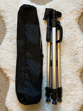 Amazon Basics Lightweight Camera Tripod w/ Carrying Bag Silver Black