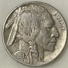 1937-D Indian Head Buffalo Nickel 5 Cent 5c US Coin #D42425
