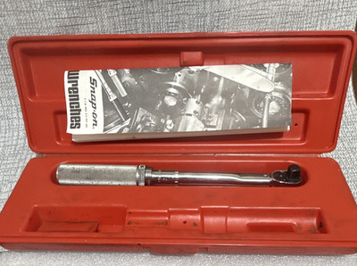 Snap-on TORQ-O-METER R217C 1/2in Adjustable Ratcheting Click Torque Wrench