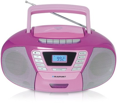 Kassettenspieler, CD/MP3, BT 4.2, USB, AUX, UKW, Violett, Blaupunkt B120, NEU