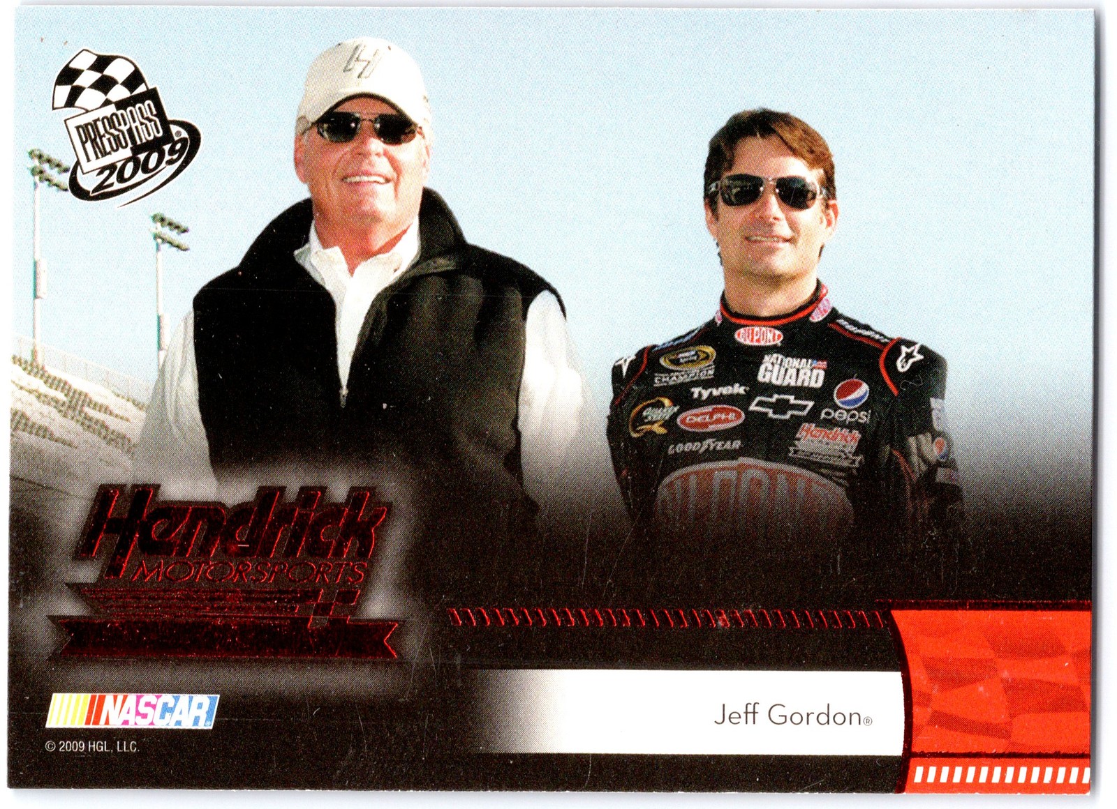 2009 Press Pass #196 Jeff Gordon Red