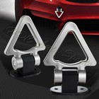 Universel Voiture SUV Argent Triangle Piste Style Course Crochet de Remorquage Look Décoration