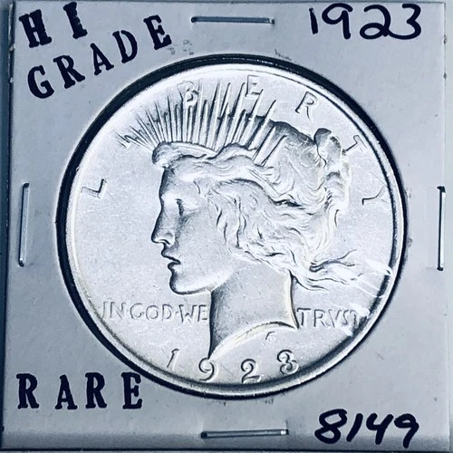 1923 P PEACE SILVER DOLLAR HI GRADE GENUINE U.S. MINT RARE COIN 8149