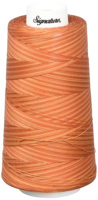 Signature Thread Machine Quilting Thread, 40wt/3000 yd, Variegated Rusty Oranges